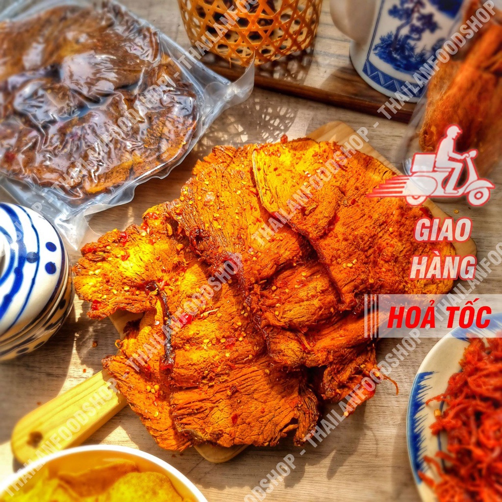 Khô Bò Miếng Siêu Giòn Lon 250Gr