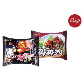 COMBO 5 MÌ KHÔ GÀ CAY + 5 MÌ TRỘN TƯƠNG ĐEN SAMYANG