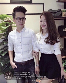 Áo sơ mi cặp sọc thời trang 300k