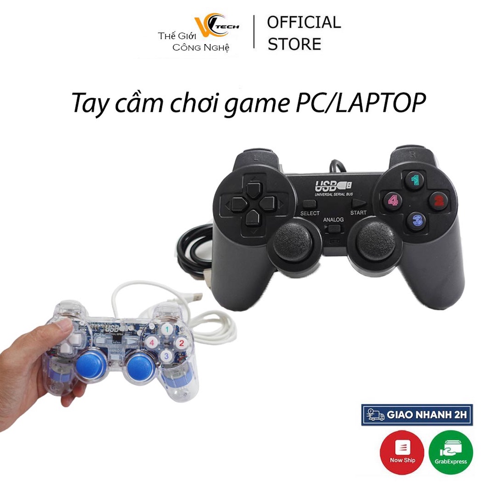 Tay cầm chơi game 360 full box rung mạnh có dây | Combo 2 tay game cho PC,LAPTOP