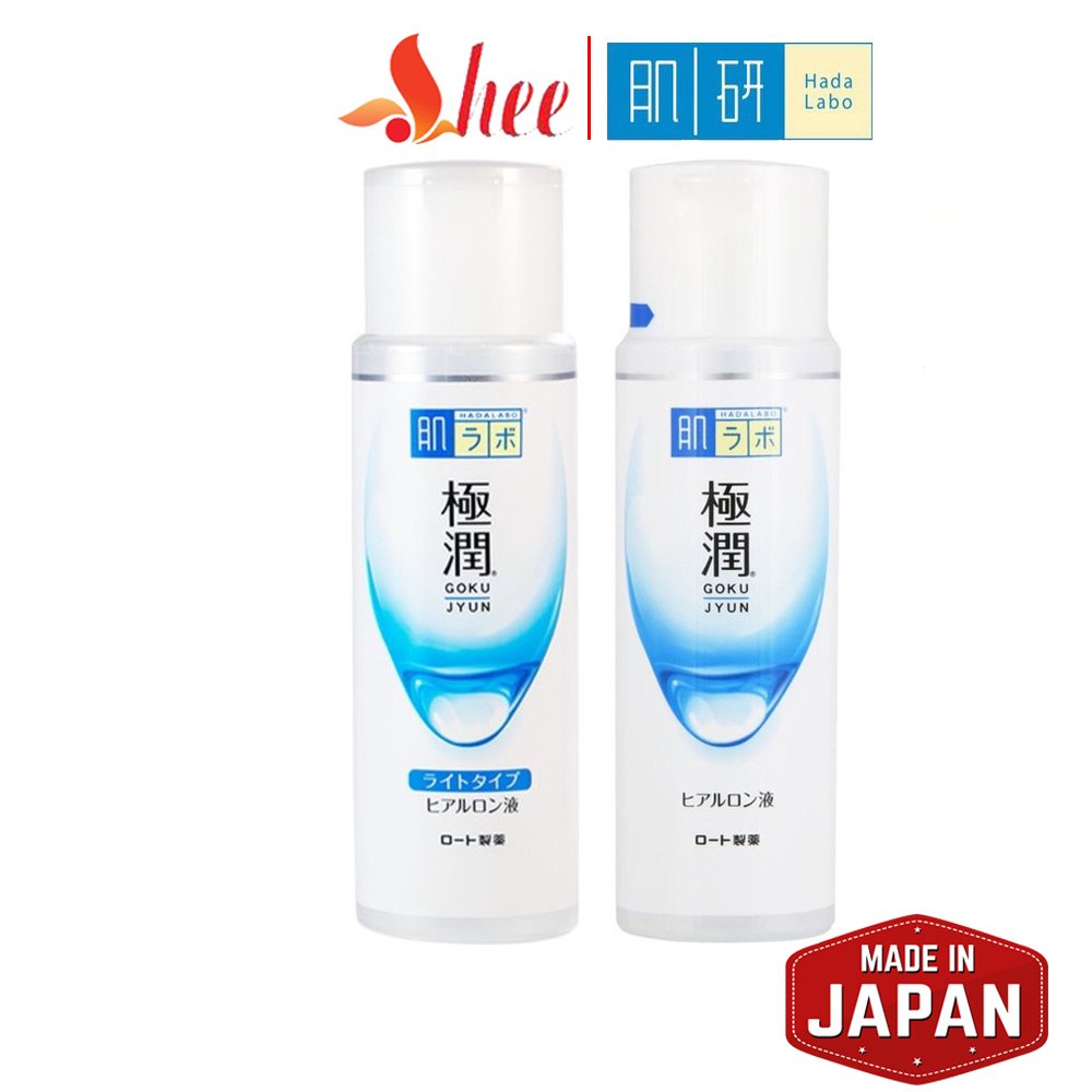 (Đủ màu) Nước hoa hồng lotion Hadalabo gokujyun và Shirojyun 170ml