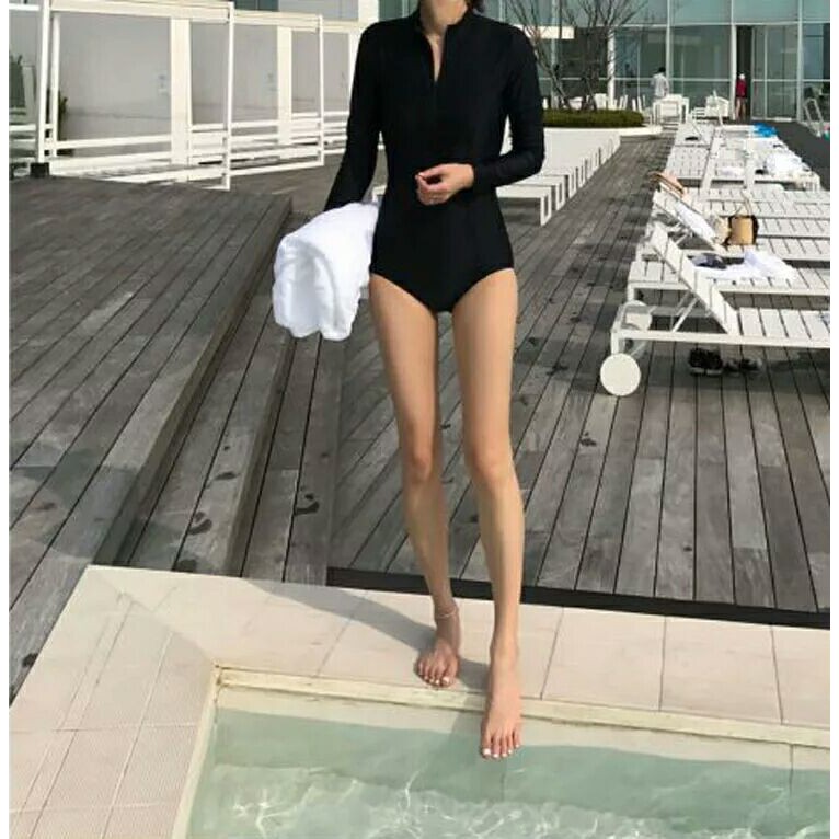 Đồ Bơi Nữ, Áo Bơi, Monokini Liền Dài Tay Chất Đẹp SAVVY