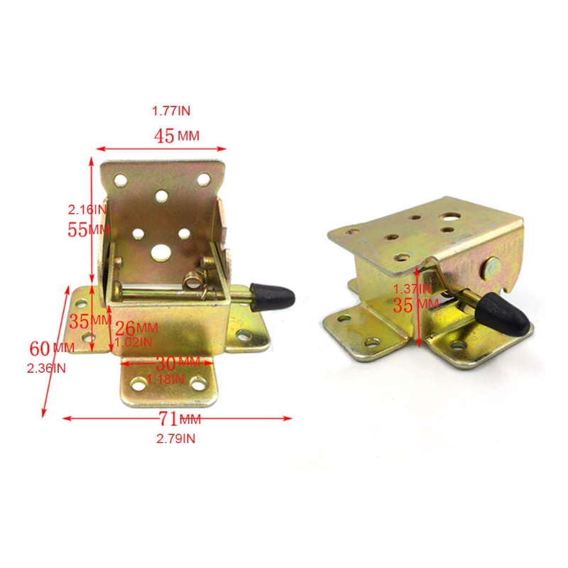 Bản Lề Tự Khóa 90 Độ Bằng Sắt Chất Lượng Cao