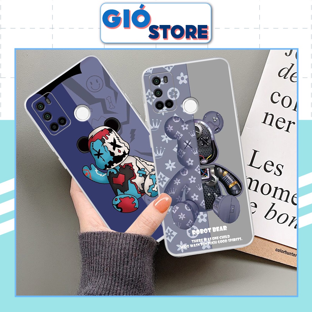 Ốp lưng Vsmart JOY 4 hình gấu bear brick,kaws seeing bền đẹp – ốp dẻo,mềm,ôm sát máy giá rẻ