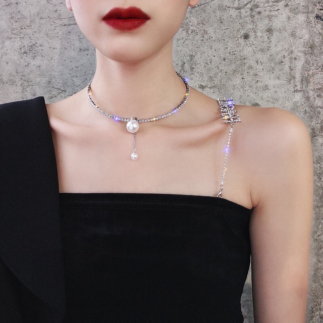 Vòng cổ choker đá