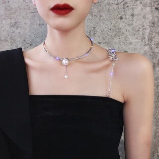 Vòng cổ choker đá