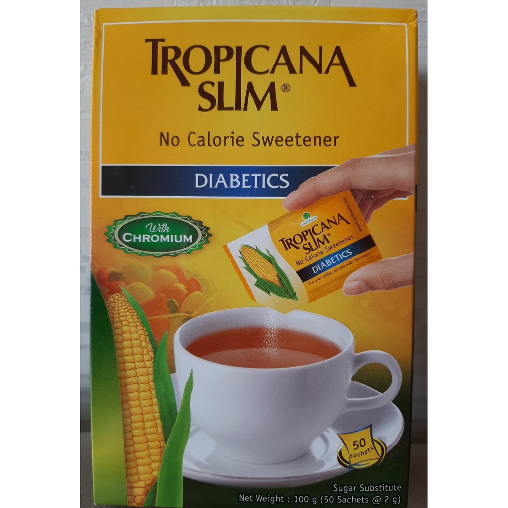 Set 3 Gói Đường Ăn Kiêng Tropicana Slim Chiết Xuất Từ Lá Cỏ Ngọt - Nhập Khẩu Indonesia