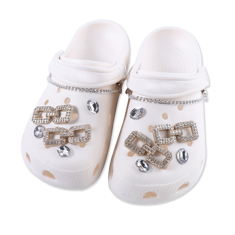 Phụ Kiện Trang Trí Giày Hình Hoa Đính Đá Xinh Xắn