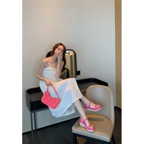 Giày Sandal Đế Cao Xuồng Viền Xích Sang Trọng Fullbox Hàng Quảng Châu Cao Cấp Loại 1