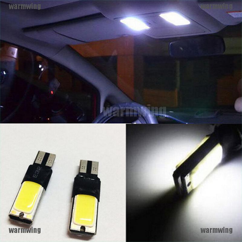 Set 2 Bóng Đèn LED COB T10 194 168 2825 2886 W5W Ánh Sáng Trắng Dành Cho Ô Tô