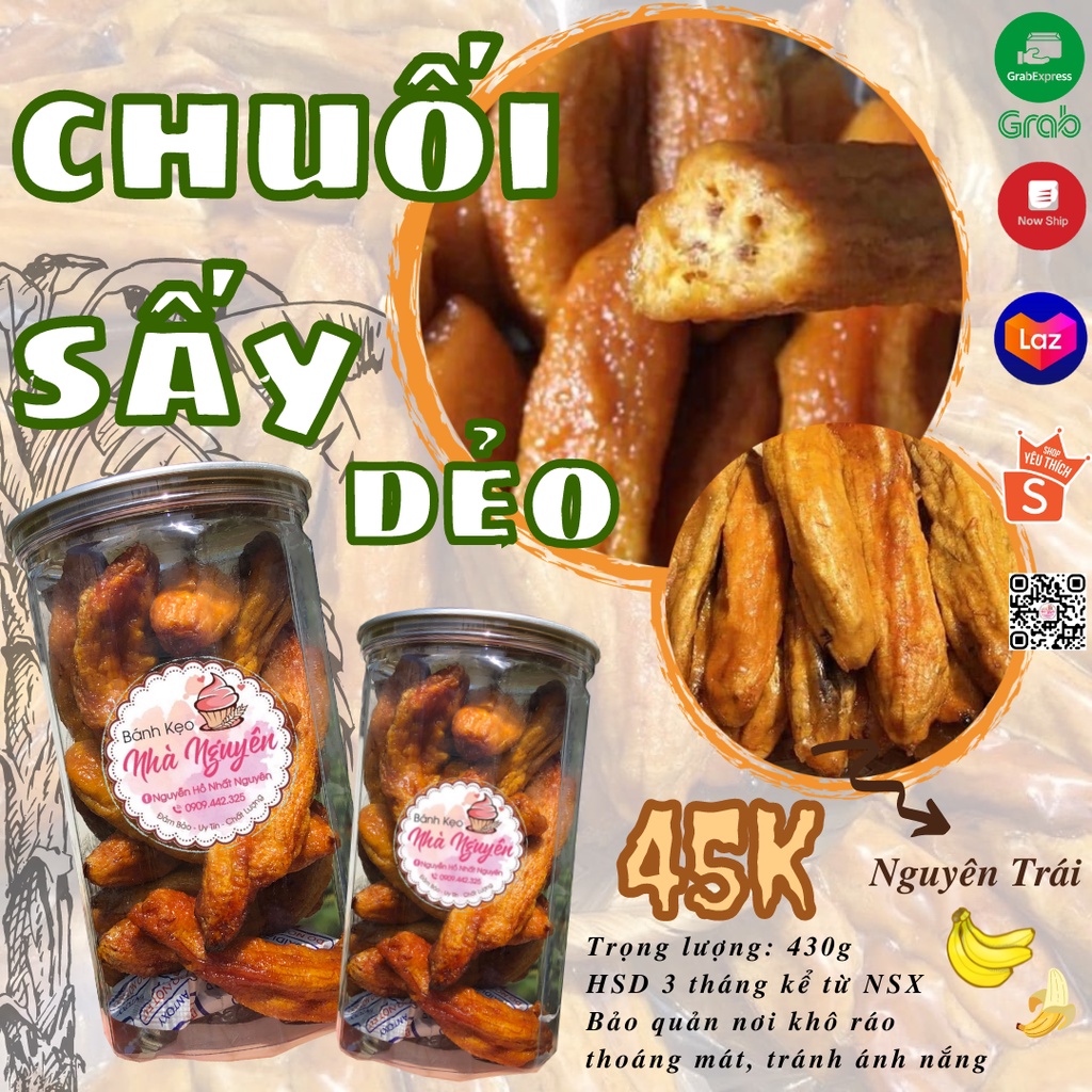 CHUỐI XIÊM SẤY DẺO