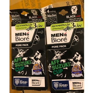 Dán lột mụn đầu đen than tre Biore men lột cực mạnh
