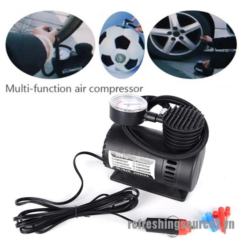 <ref2> 300PSI 12V Portable Mini Air Compressor Auto Car ElectricTire Air Inflator Pump