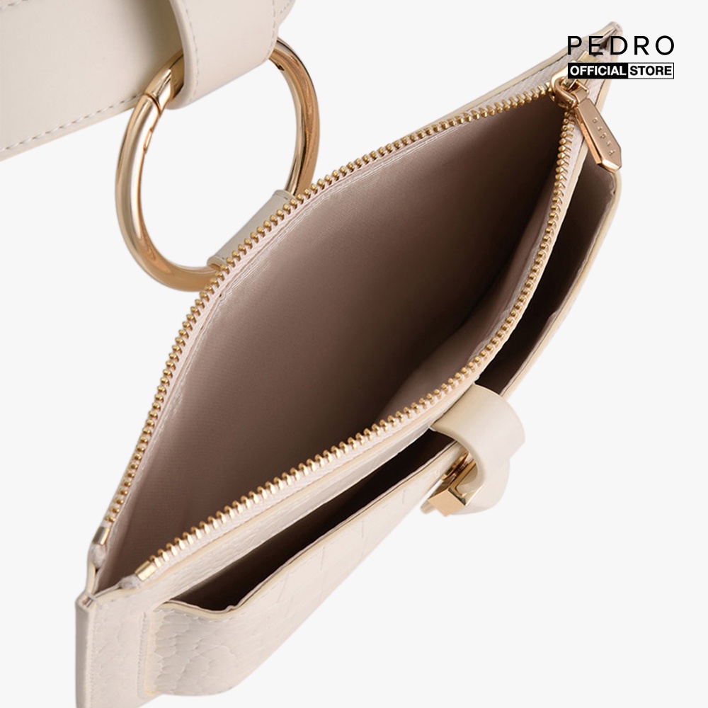 PEDRO - Ví nữ chữ nhật phối thắt lưng Croc Effect Leather PW4-65940021-41