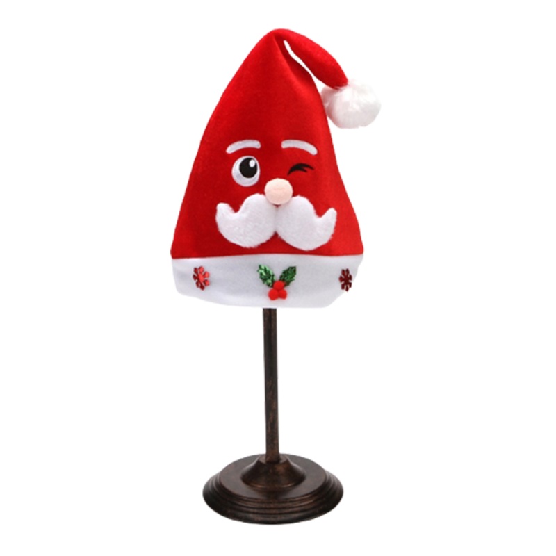 Mũ Ông Già Noel Phong Cách Giáng Sinh Năm Mới Màu Đỏ Và Trắng Dành Cho Trẻ Em Và Người Lớn