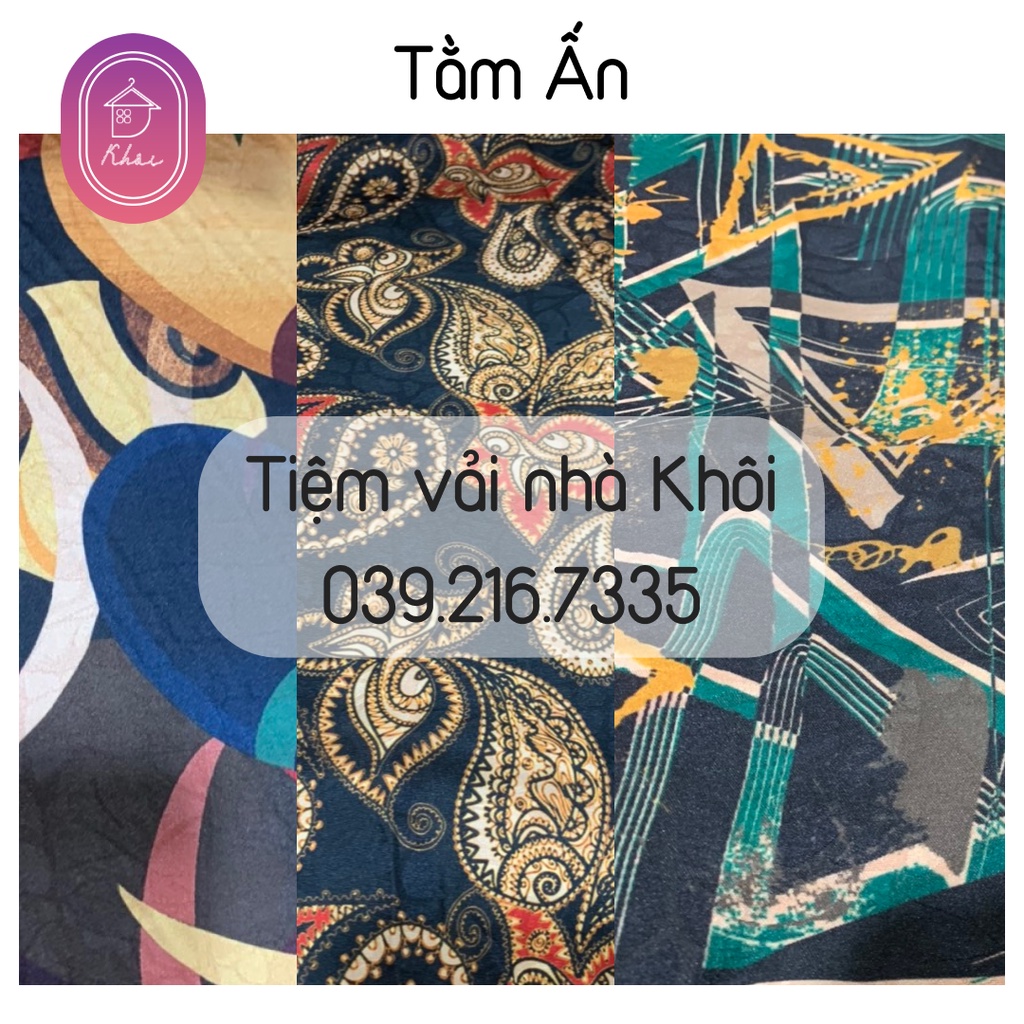 Vải tằm Ấn may khăn, áo, váy cực đẹp chất mát rượi, lên người cực đẹp