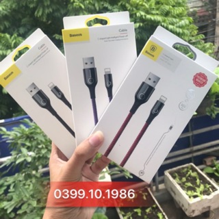 Cáp lightning 1 mét chính hãng Baseus công nghệ C-Shaped Light