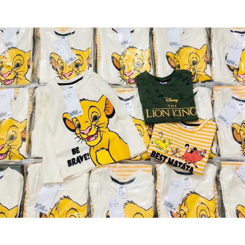 [GIÁ TỐT]SET 3 ÁO LION DÀI TAY THU ĐÔNG COTTON