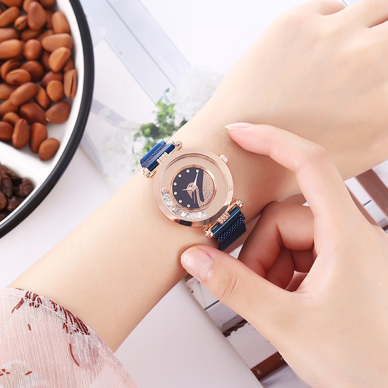 Đồng hồ thời trang nữ Mstianq MS66 nam châm vĩnh cữu, mặt thiên nga cực đẹp | BigBuy360 - bigbuy360.vn