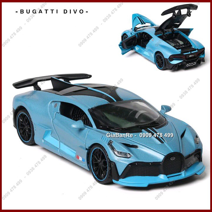 Xe Mô Hình Kim Loại Siêu Xe Bugatti Divo Tỉ Lệ 1:32 - 9650.1