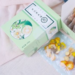 Trà hoa 5 vị thảo mộc thanh nhiệt La hán quả - Đười ươi quả - Kim Cúc - Kim Quất - Cam thảo - Đường phèn