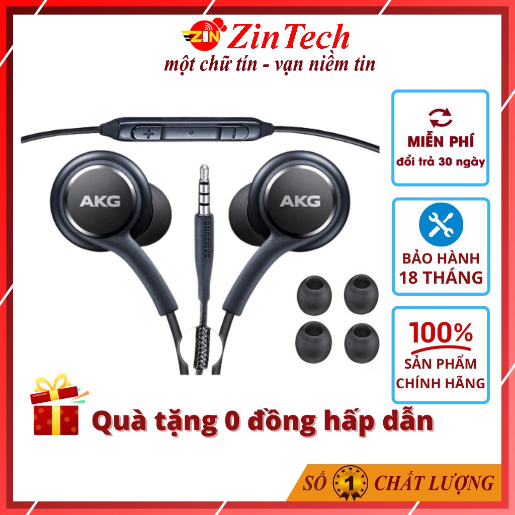 Tai nghe AKG S10 chính hãng, Tai nghe samsung S10, s8, s9, Note 8, Note 9, Note 10 ZINTECH