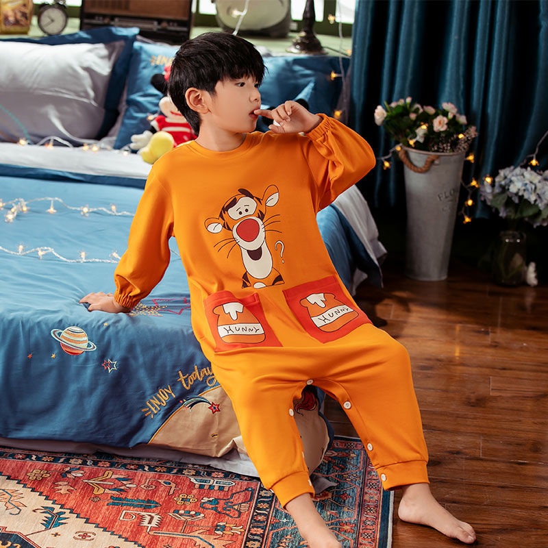 Túi Ngủ Thu Đông. Đồ Ngủ Liền Thân Tay Dài Chất Liệu cotton Thời Trang Xuân Thu Dành Cho Bé