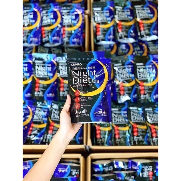 [Hàng _ Nhật] Trà Đêm O.ri.hi.ro Night Diet Tea giảm cân Nhật Bản