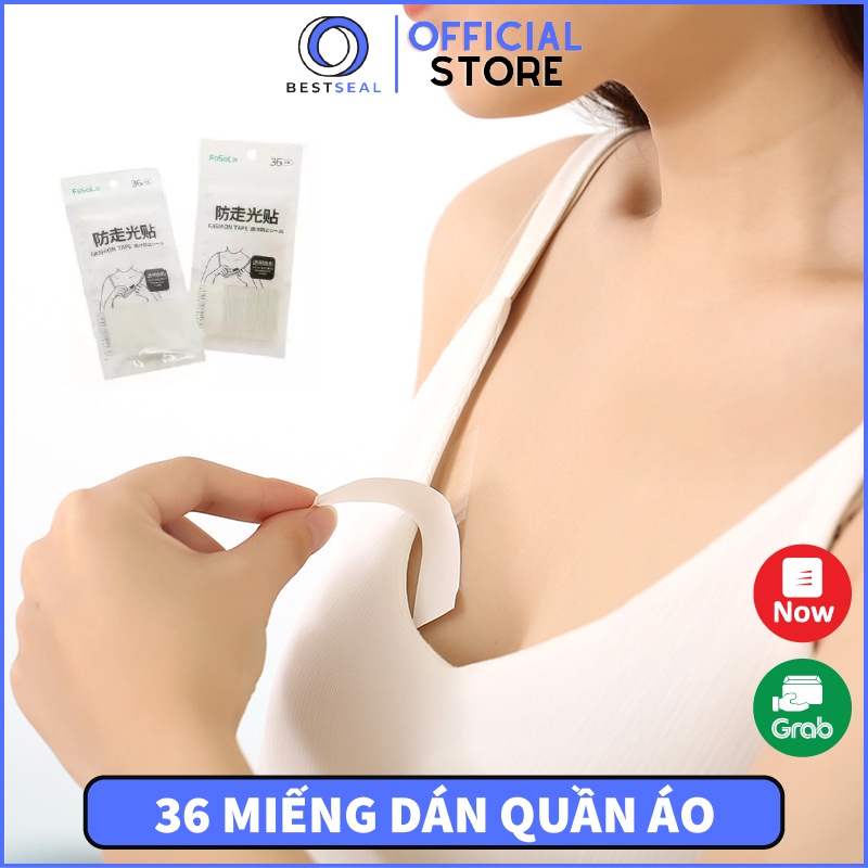36 Miếng Dán Quần Áo, Băng Dính 2 Mặt Thời Trang Cố Định Quần Áo - Dán Kín Khe Hở Ngực