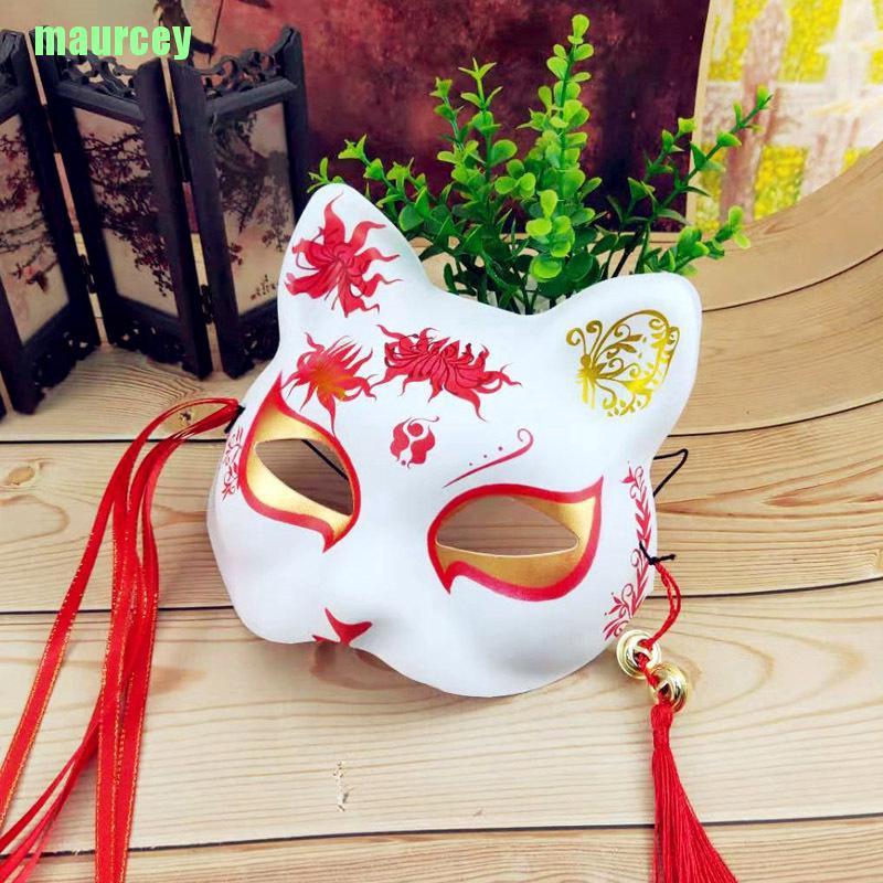 Mặt Nạ Hóa Trang Halloween Vẽ Tay Phong Cách Nhật Bản