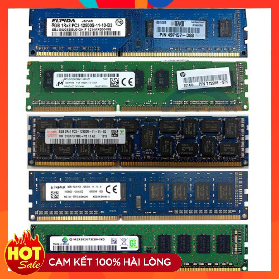 Ram máy tính để bàn 8GB 4GB DDR3 bus 1600 nhiều hãng | WebRaoVat - webraovat.net.vn