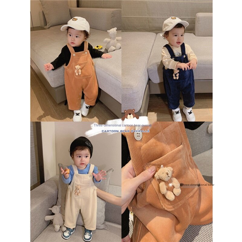 Quần yếm thời trang xuân thu cho bé