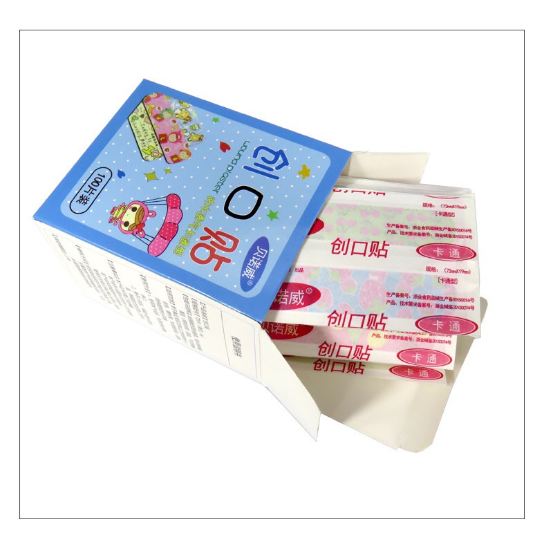 Hộp 100 Chiếc Băng Gâu Cá Nhân Dễ Thương Chống Nước Dính Chắc