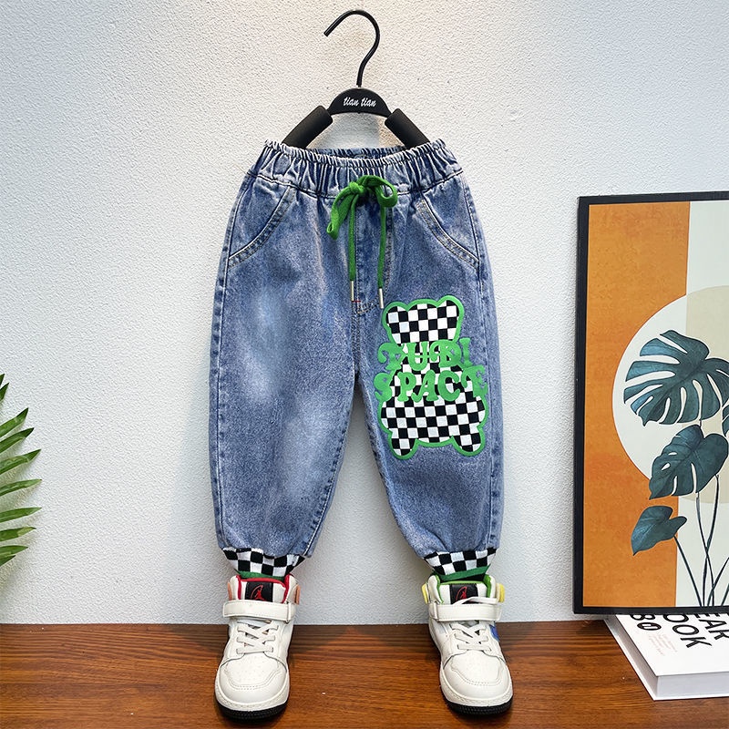 Mới Bộ Áo Sweater Phối Quần Jean Thời Trang 2022 Cho Bé Trai