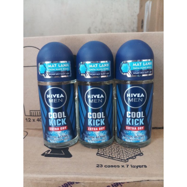 Lăn ngăn mùi Nivea Men Cool Kick 50ml hàng chuẩn, giá tốt