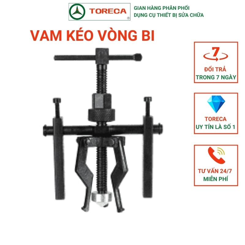 Bộ vam tháo vòng bi bạc đạn từ lỗ giữa ô tô xe máy TORECA