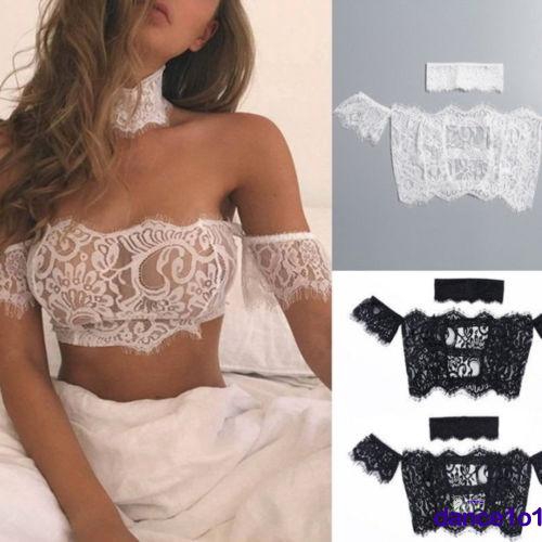 Áo croptop hở vai thời trang nữ tính
