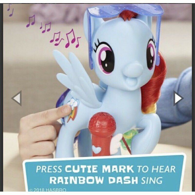 Đồ chơi ngựa Pony karaoke, song ca cùng bé, hiệu Rainbow Dash chính hãng Hasbro Mykingdom