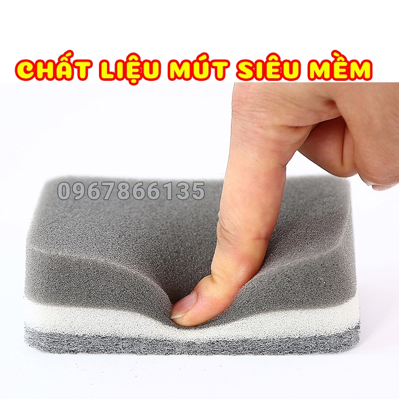 Miếng Cọ Rửa Bát Đĩa, Xoong Nồi – Miếng Bọt Biển 2 Mặt Rửa Chén