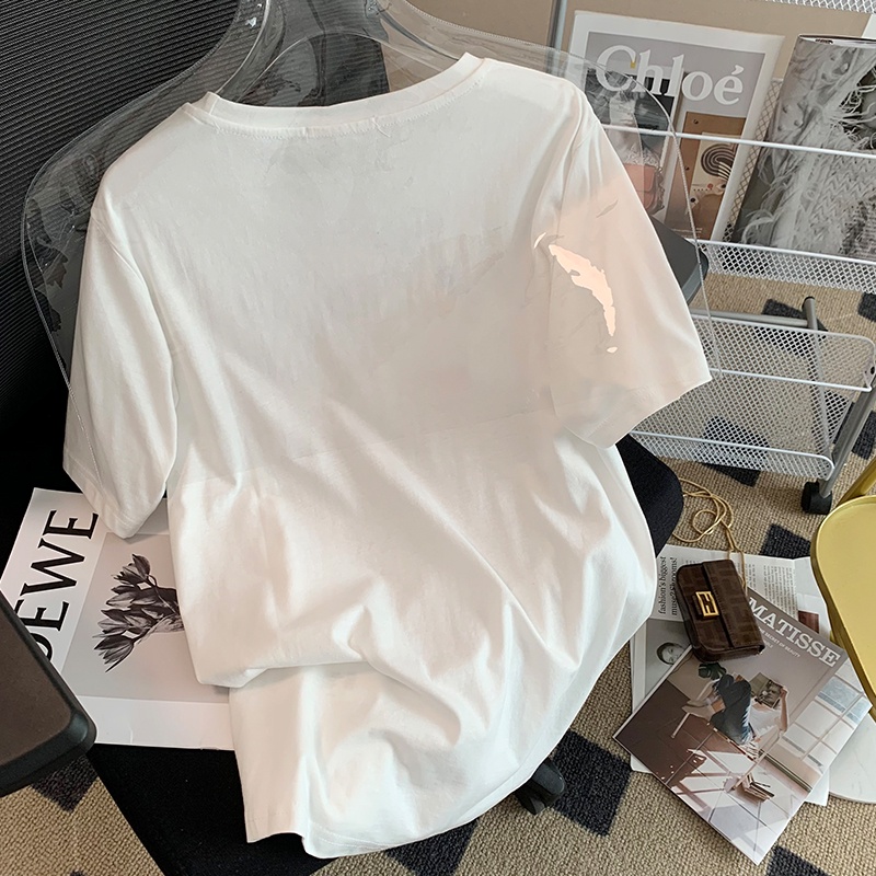 NRVP Áo Thun Nữ Tay Ngắn In Hình Phong Cách Hàn Quốc Thời Trang Mùa Hè 2022