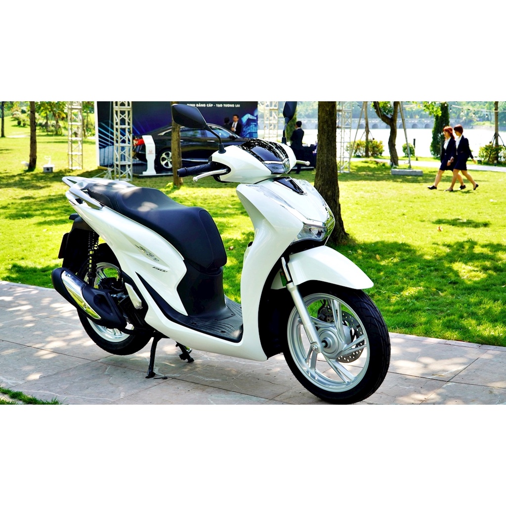 Cần để chân sau đen mờ sh 300i sh 350i sh việt 2012 đến 2022 honda miếng nhôm đen mờ