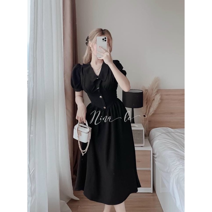 Đầm váy nữ lọ lem chiết eo siêu xinh với ba màu tôn da, tôn dáng thích hợp dành cho các nàng đi chơi, dự tiệc
