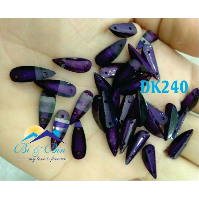 144 Viên Đá Kết Giọt Nước Cong Đính Kết Trang Phục Thời Trang