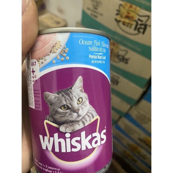 pate whiskas lon cá thu và cá biển lon 400g