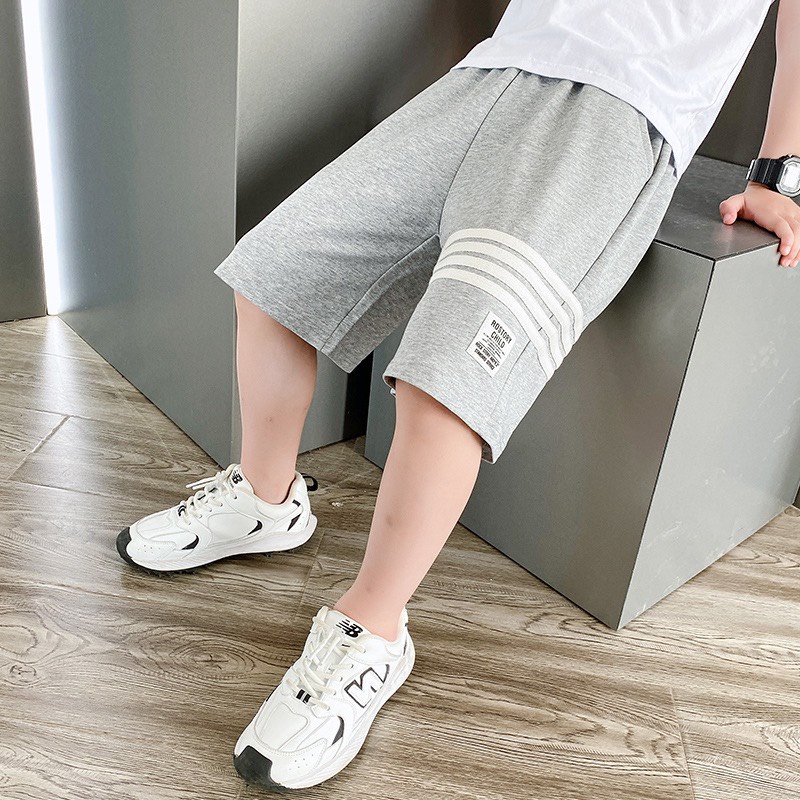 Quần đùi bé trai 18-45kg ba sọc BA18 thiết kế năng động, co giãn tốt, hàng may kĩ.QĐ18