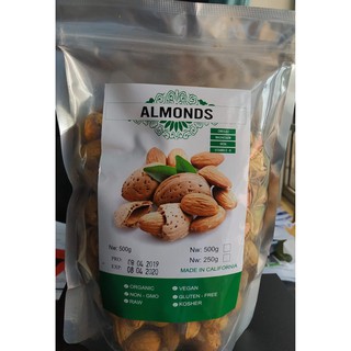 Hạnh nhân vỏ mỏng rang bơ - 500 gram