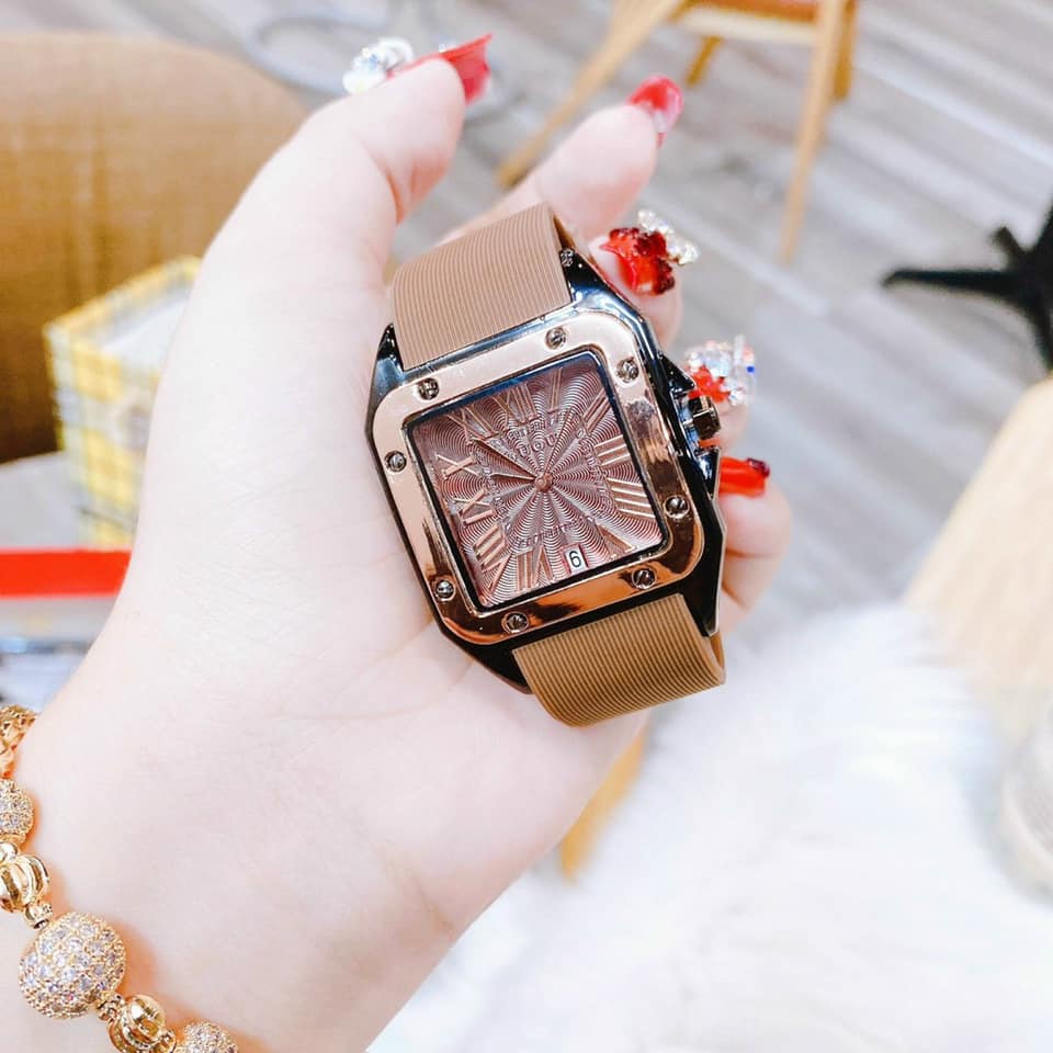 Đồng Hồ Nữ Ulzzang Dây Da Cao Cấp Mặt Số Vuông Nữ Tính | BigBuy360 - bigbuy360.vn