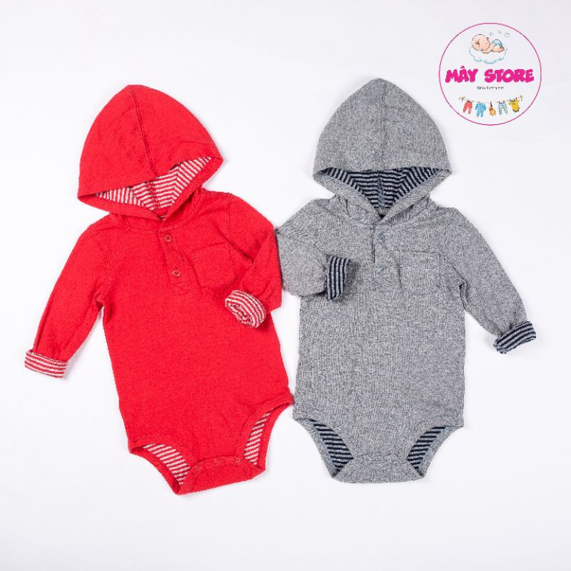(HÀNG CHÍNH HÃNG) Thời trang trẻ em xuất dư Carter - Bodysuit bé trai tay dài dễ thương