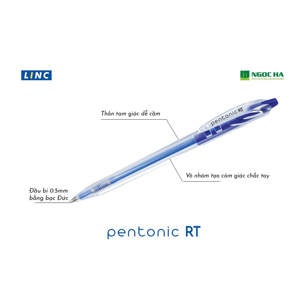 Bút bi bấm LINC Pentonic-RT 4051- Hộp 20 chiếc