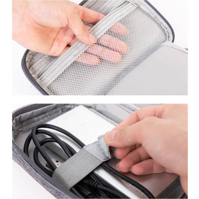 Túi đựng dây cáp sạc USB/tai nghe mang đi du lịch thiết kế tiện lợi